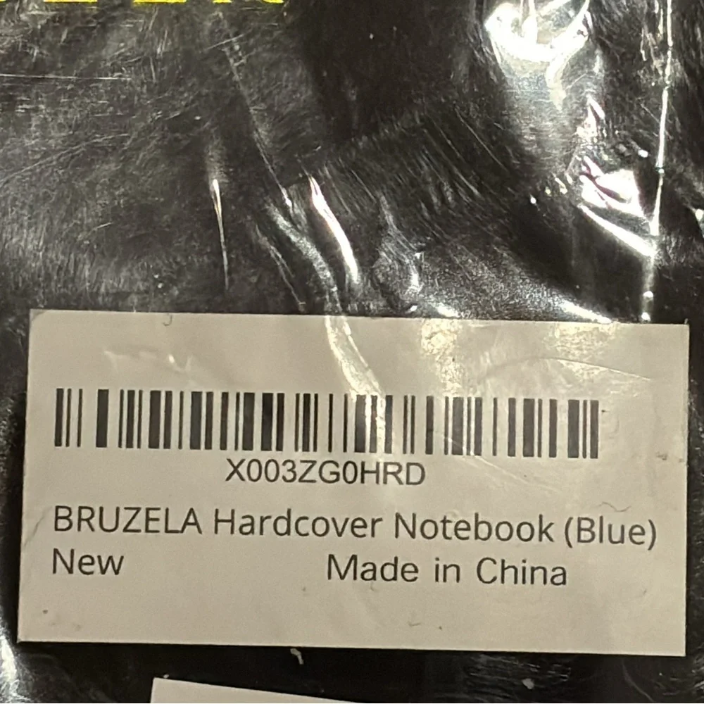 New in gift box Bruzela hard cover lined notebook blue
